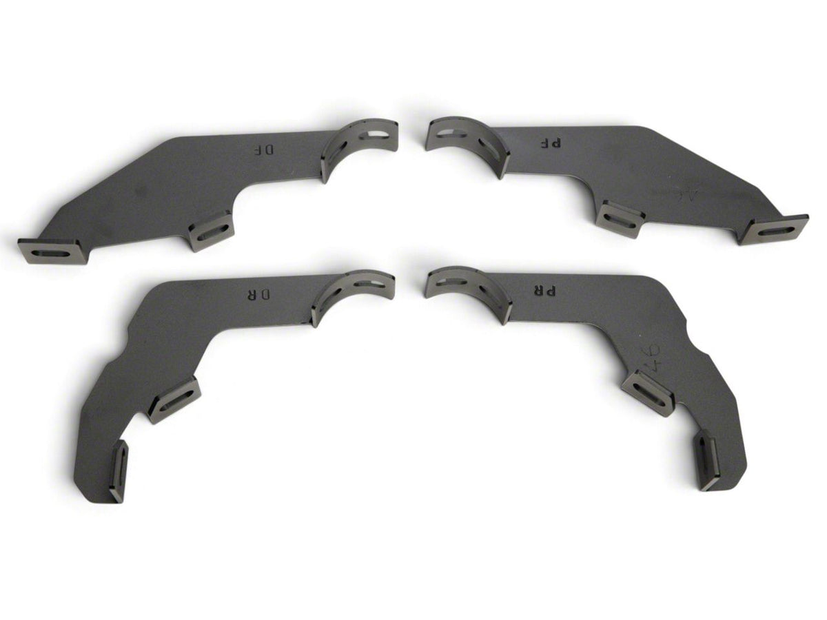 RedRock 3-Inch Nerf Drop Side Step Bars - Textured Black for Ford Bronco - view 4