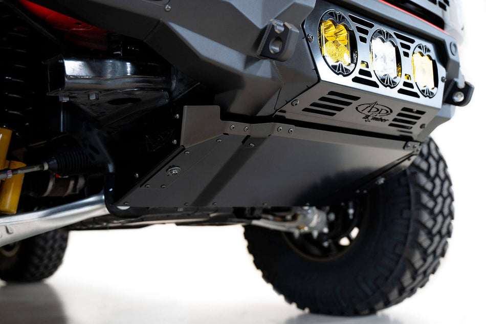 2021-2026 Ford Bronco Bomber/Krawler Front Bumper Skid Plate | Addictive Desert Designs