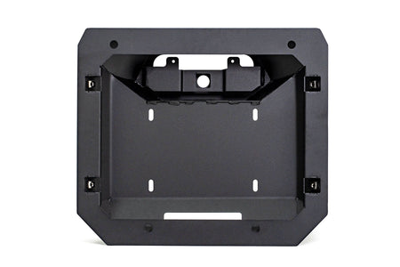 Steel spare tire delete for the Ford Bronco on white background showing the opposite side of it
