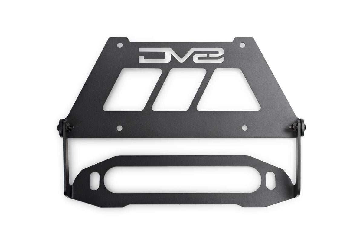 2021-2026 Ford Bronco Fairlead Flip-Up License Plate Bracket | DV8 Offroad