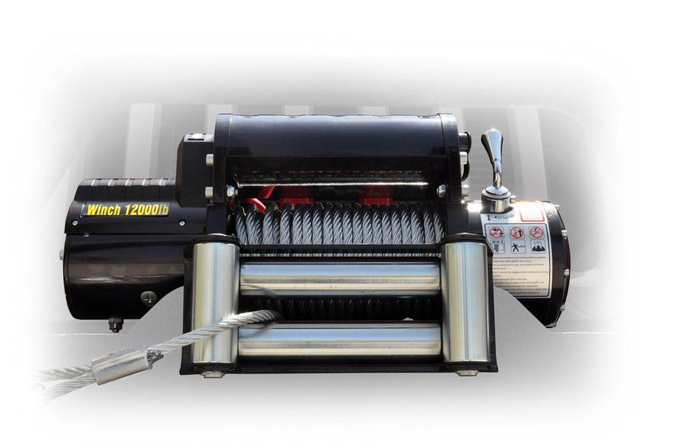 2021-2026 Ford Bronco 12000 lb Steel Cable Winch | DV8 Offroad