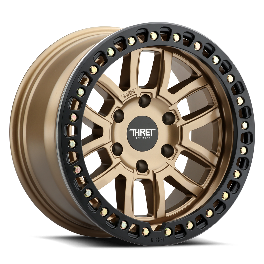 2021-2026 Ford Bronco 17x9 Beadlock Wheel - THRET Offroad Maze 602 Bronze