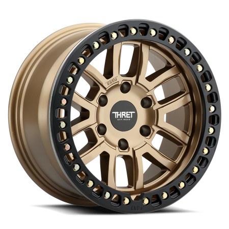 2021-2026 Ford Bronco 17x9 Beadlock Wheel - THRET Offroad Maze 602 Bronze