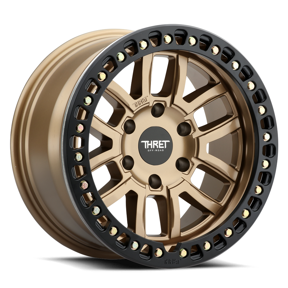 2021-2026 Ford Bronco 17x9 Beadlock Wheel - THRET Offroad Maze 602 Bronze