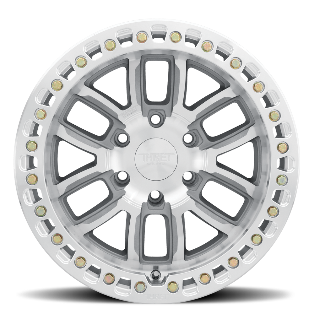 2021-2026 Ford Bronco 17x9 Beadlock Wheel - THRET Offroad Maze 602 Machined Face View