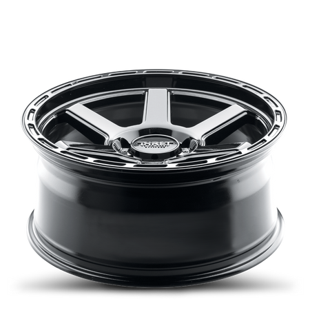 THRET Offroad 703 Thunder Gloss Black wheel angle view