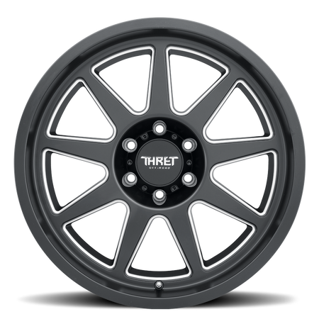 2021-2026 Ford Bronco Wheel - THRET Offroad 705 Flood Satin Black/Milled Side View