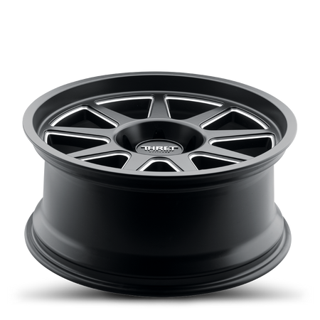 2021-2026 Ford Bronco Wheel - THRET Offroad 705 Flood Satin Black/Milled Angle View
