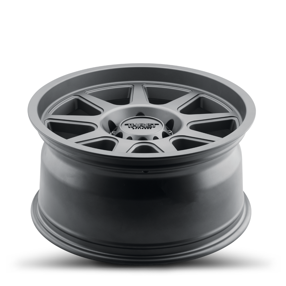 2021-2026 Ford Bronco Wheel - THRET Offroad 705 Flood Satin Gray Angle View