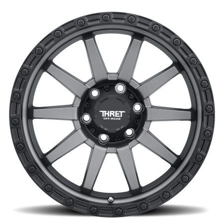 2021-2026 Ford Bronco Wheel - THRET Offroad 706 Freeze Satin Gray/Matte Black Lip Side View