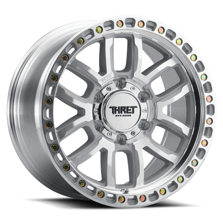 2021-2026 Ford Bronco Simulated Beadlock Wheel - THRET Offroad 707 Machined/Machined Ring