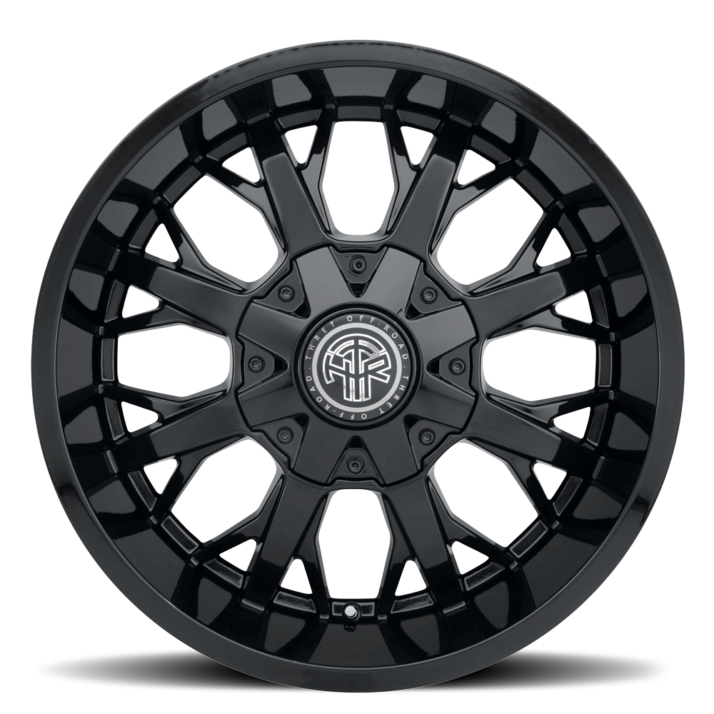 2021-2026 Ford Bronco Wheel - THRET Offroad 801 Vulcan Gloss Black Side View