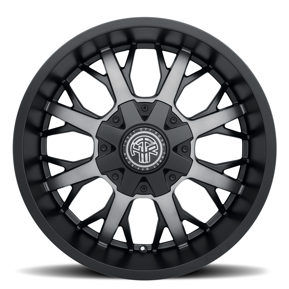 2021-2026 Ford Bronco Wheel - THRET Offroad 801 Vulcan Satin Black/Dark Tint Side View