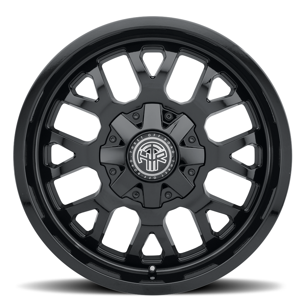 2021-2026 Ford Bronco Wheel - THRET Offroad 802 Attitude Gloss Black Side View