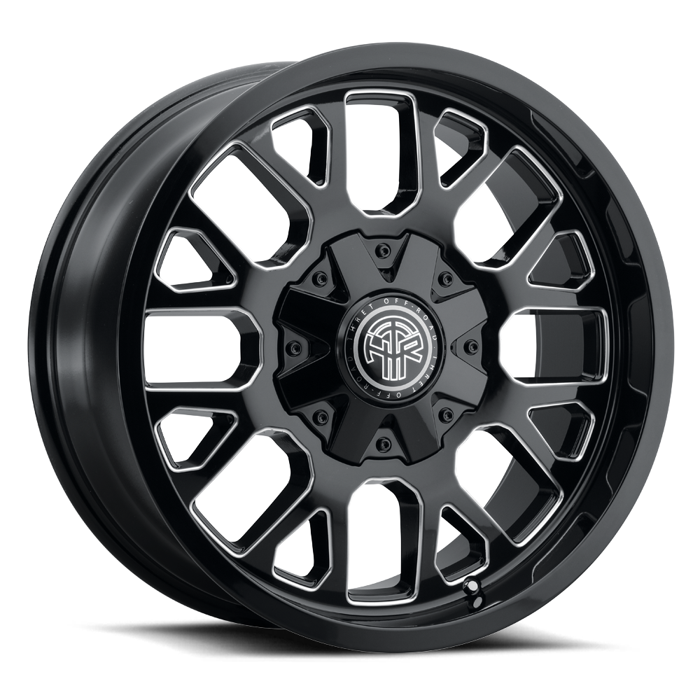 2021-2026 Ford Bronco Wheel - THRET Offroad 802 Attitude Gloss Black/Milled