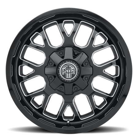 2021-2026 Ford Bronco Wheel - THRET Offroad 802 Attitude Gloss Black/Milled Side View