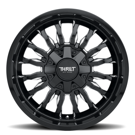 2021-2026 Ford Bronco Wheel - THRET Offroad 808 Gamma Gloss Black/Milled Side View