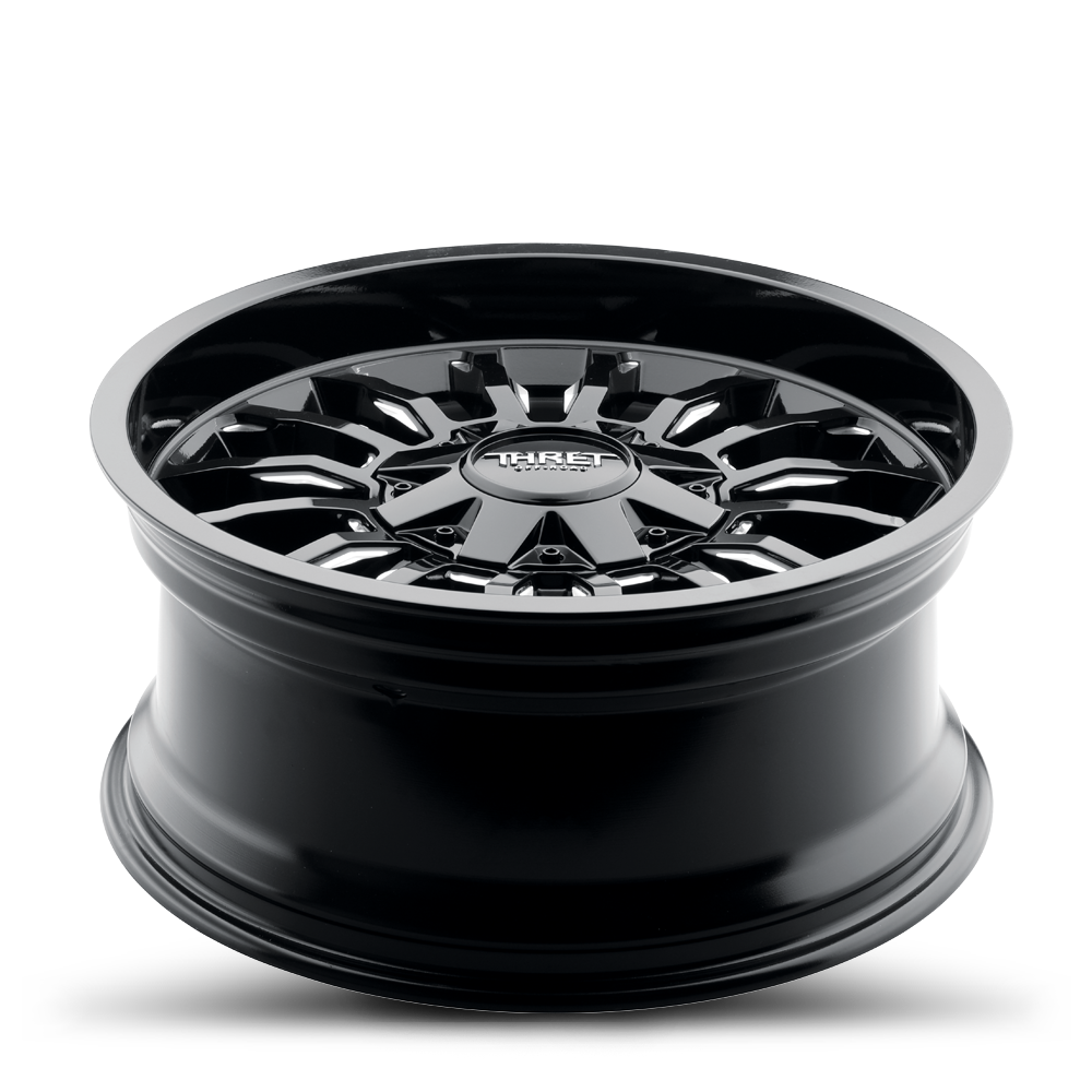 2021-2026 Ford Bronco Wheel - THRET Offroad 808 Gamma Gloss Black/Milled Angle View