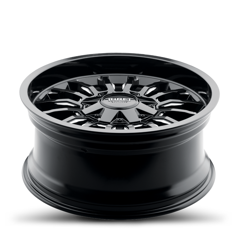 2021-2026 Ford Bronco Wheel - THRET Offroad 808 Gamma Gloss Black/Milled Angle View
