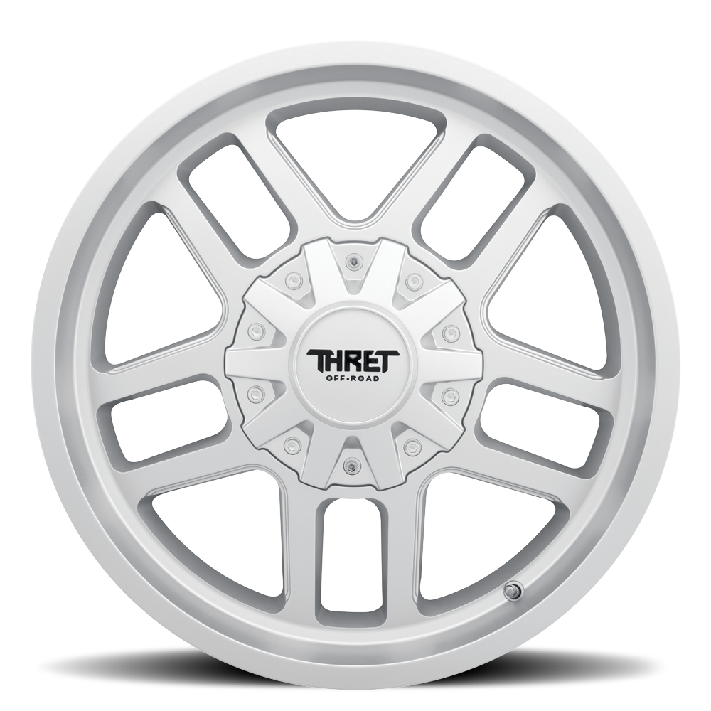 2021-2026 Ford Bronco Wheel - THRET Offroad 809 Radar Satin Silver Side View