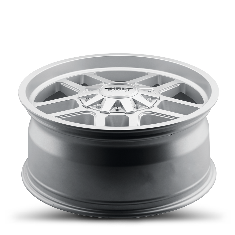 2021-2026 Ford Bronco Wheel - THRET Offroad 809 Radar Satin Silver Angle View