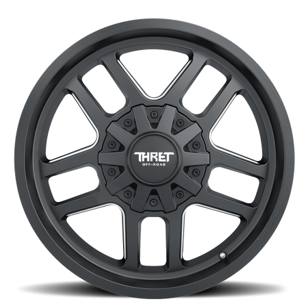 2021-2026 Ford Bronco Wheel - THRET Offroad 809 Radar Satin Black/Milled Side View