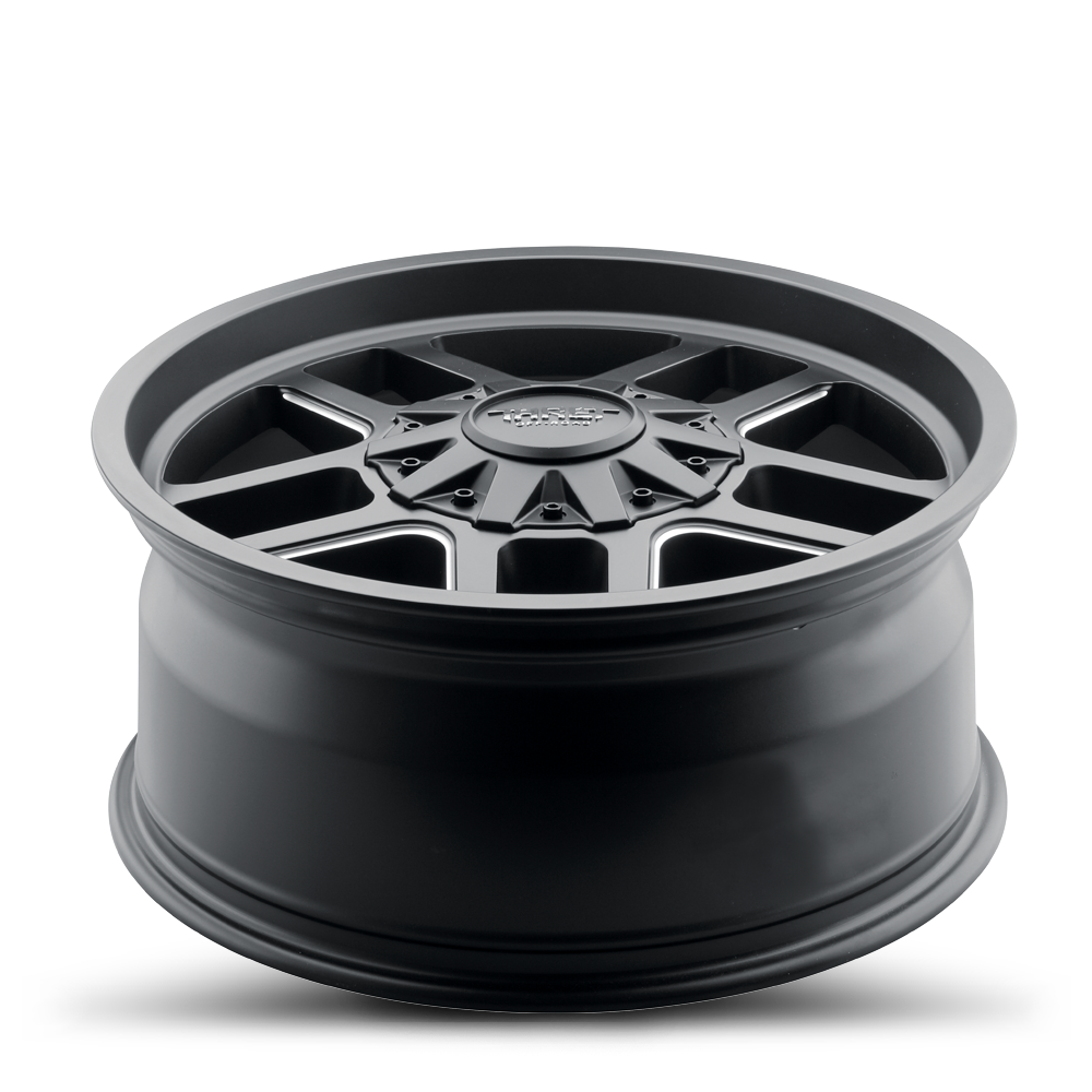 2021-2026 Ford Bronco Wheel - THRET Offroad 809 Radar Satin Black/Milled Angle View