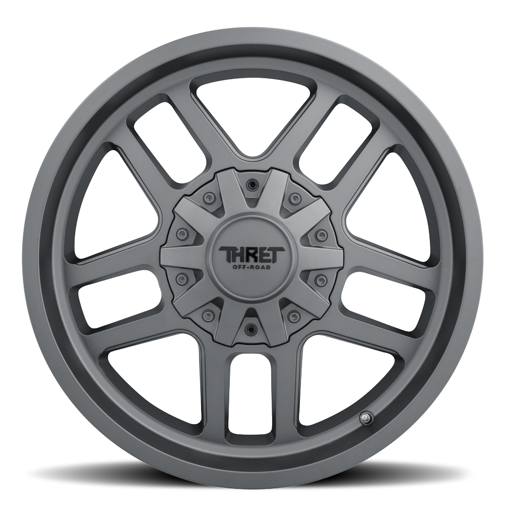 2021-2026 Ford Bronco Wheel - THRET Offroad 809 Radar Satin Gray Side View