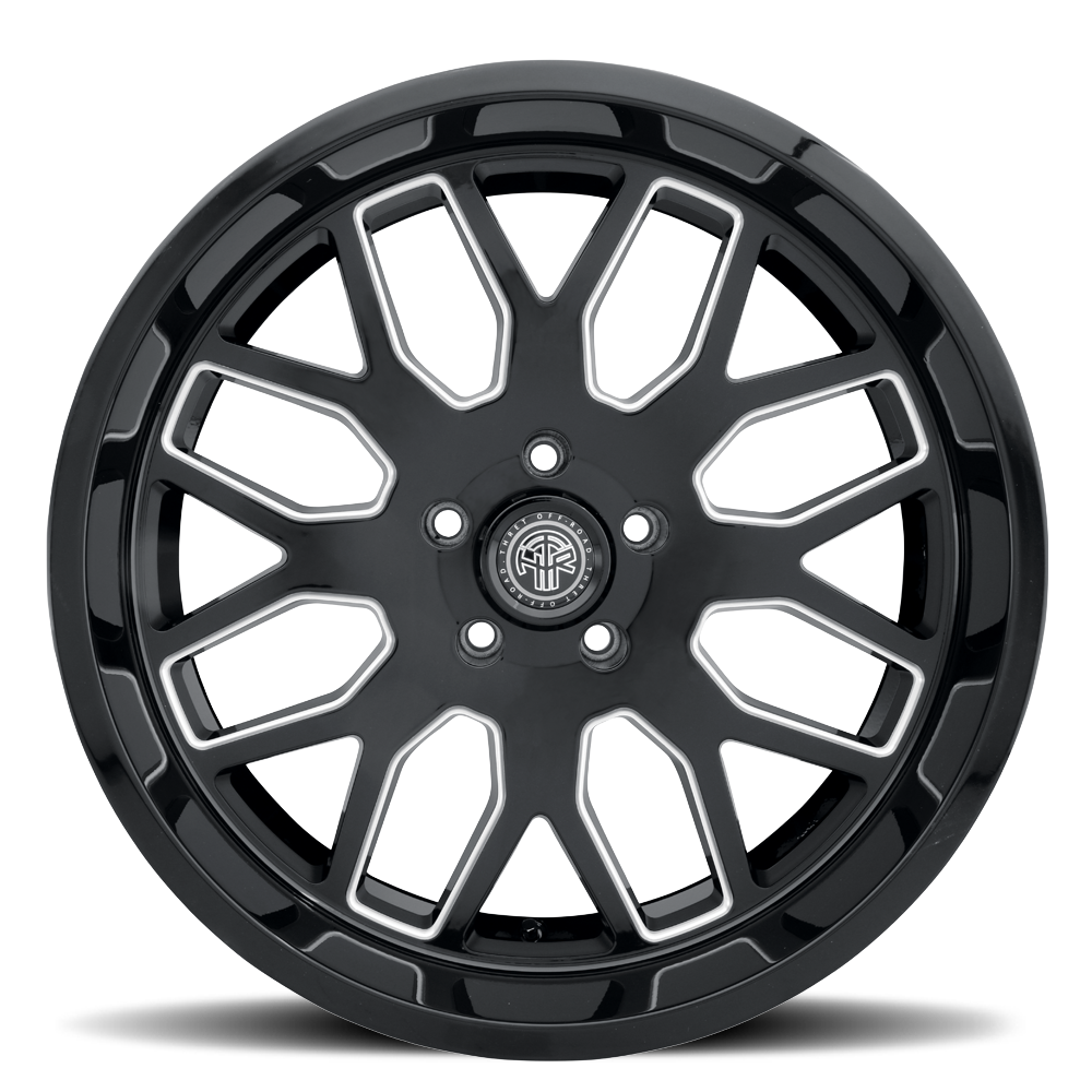 2021-2026 Ford Bronco Wheel - THRET Offroad 901 Monarch Gloss Black/Milled Side View