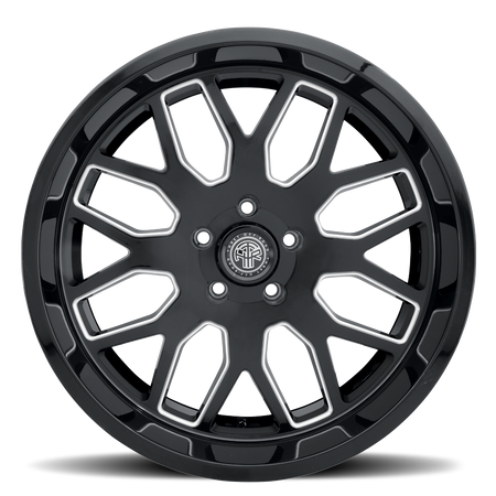 2021-2026 Ford Bronco Wheel - THRET Offroad 901 Monarch Gloss Black/Milled Side View