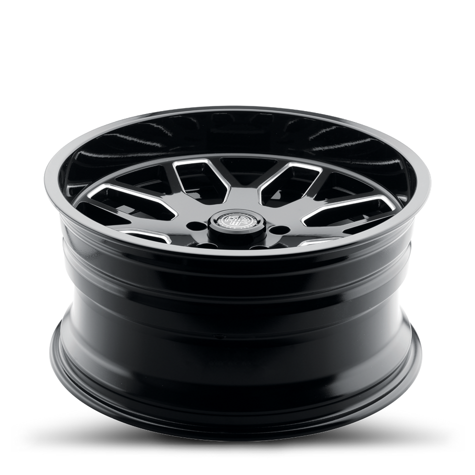 2021-2026 Ford Bronco Wheel - THRET Offroad 901 Monarch Gloss Black/Milled Angle View
