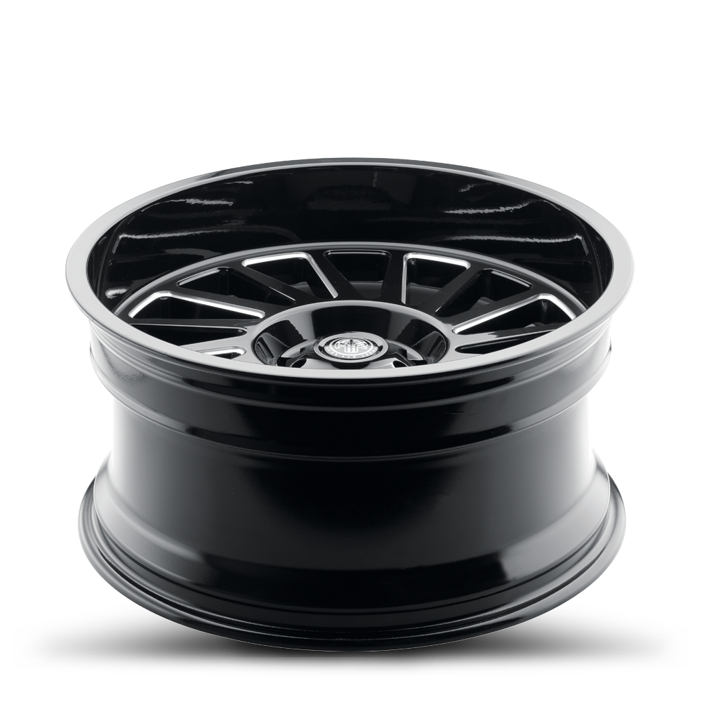 2021-2026 Ford Bronco Wheel - THRET Offroad 902 Omega Gloss Black/Milled Angle View