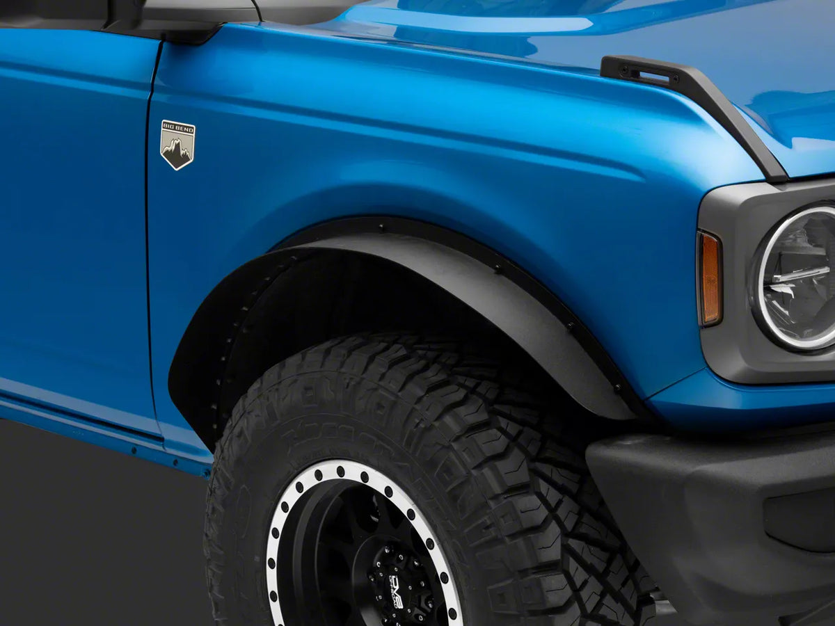 2021-2026 Ford Bronco Front Fender Flares | Barricade HD Flat