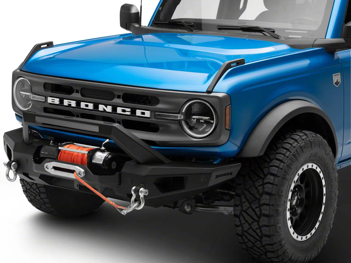 2021-2026 Ford Bronco Full Width Front Bumper with Winch Mount | Barricade HD Plate Style