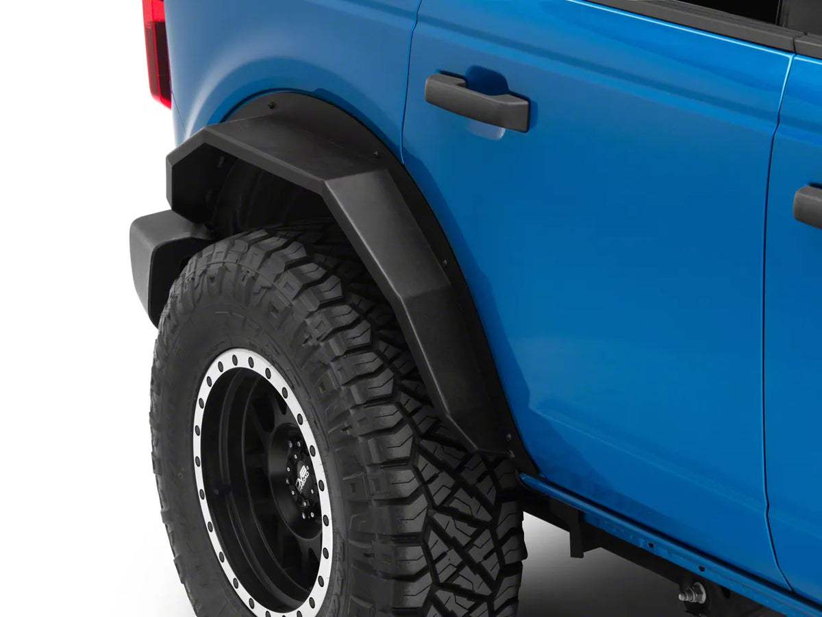 2021-2026 Ford Bronco 4-Door Rear Fender Flares | Barricade HD Plate Style