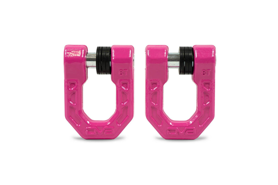 DV8 Offroad Elite Series D-Ring Shackles, Pair | Pink