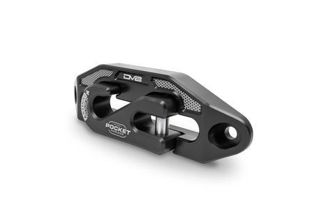 Angled-shot of a fairlead against a white background