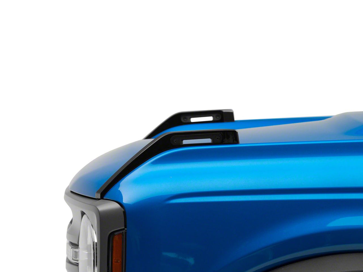 2021-2025 Ford Bronco Hood Catch Trim - Gloss Black by RedRock - view 3
