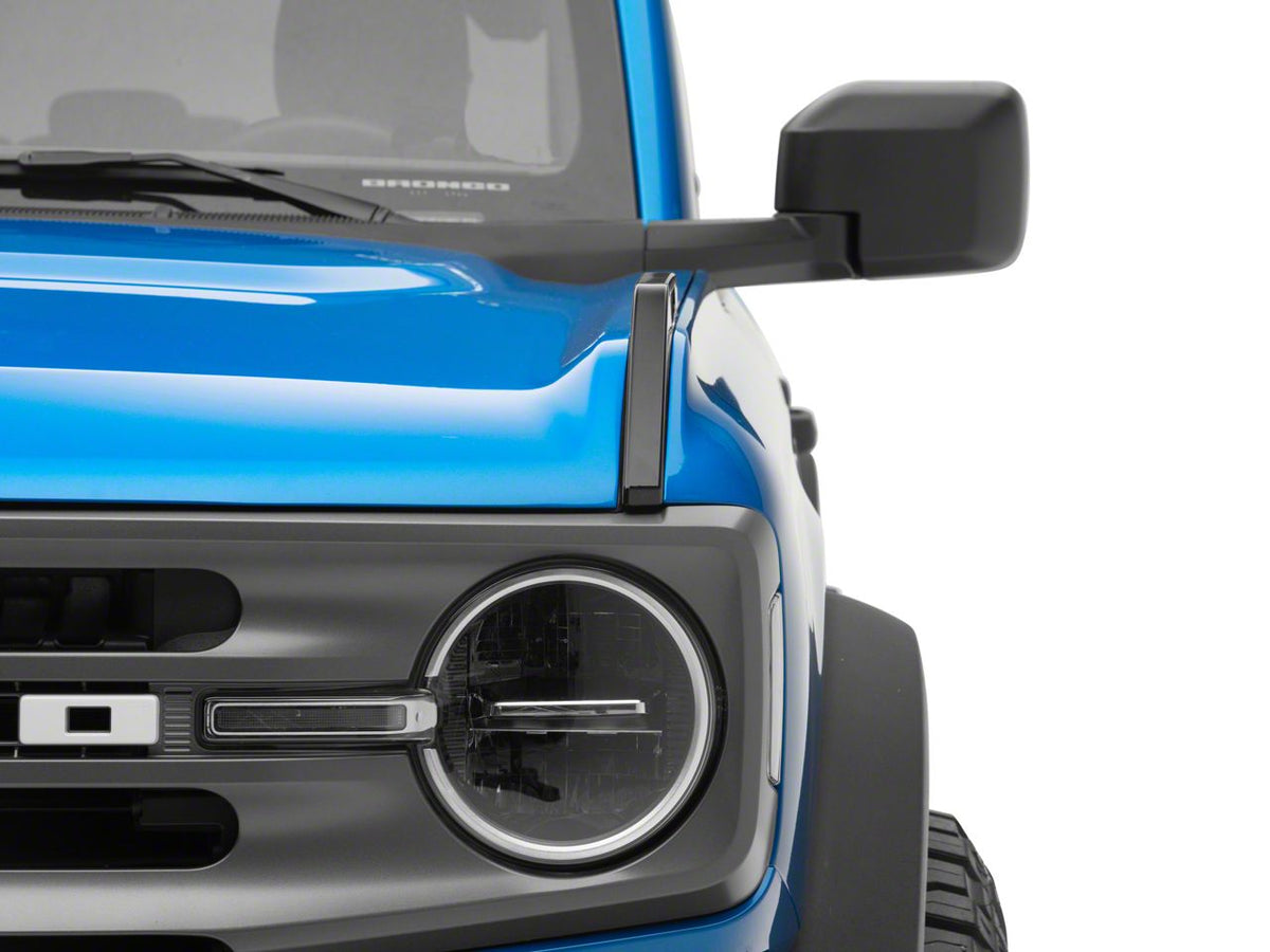 2021-2025 Ford Bronco Hood Catch Trim - Gloss Black by RedRock - view 4