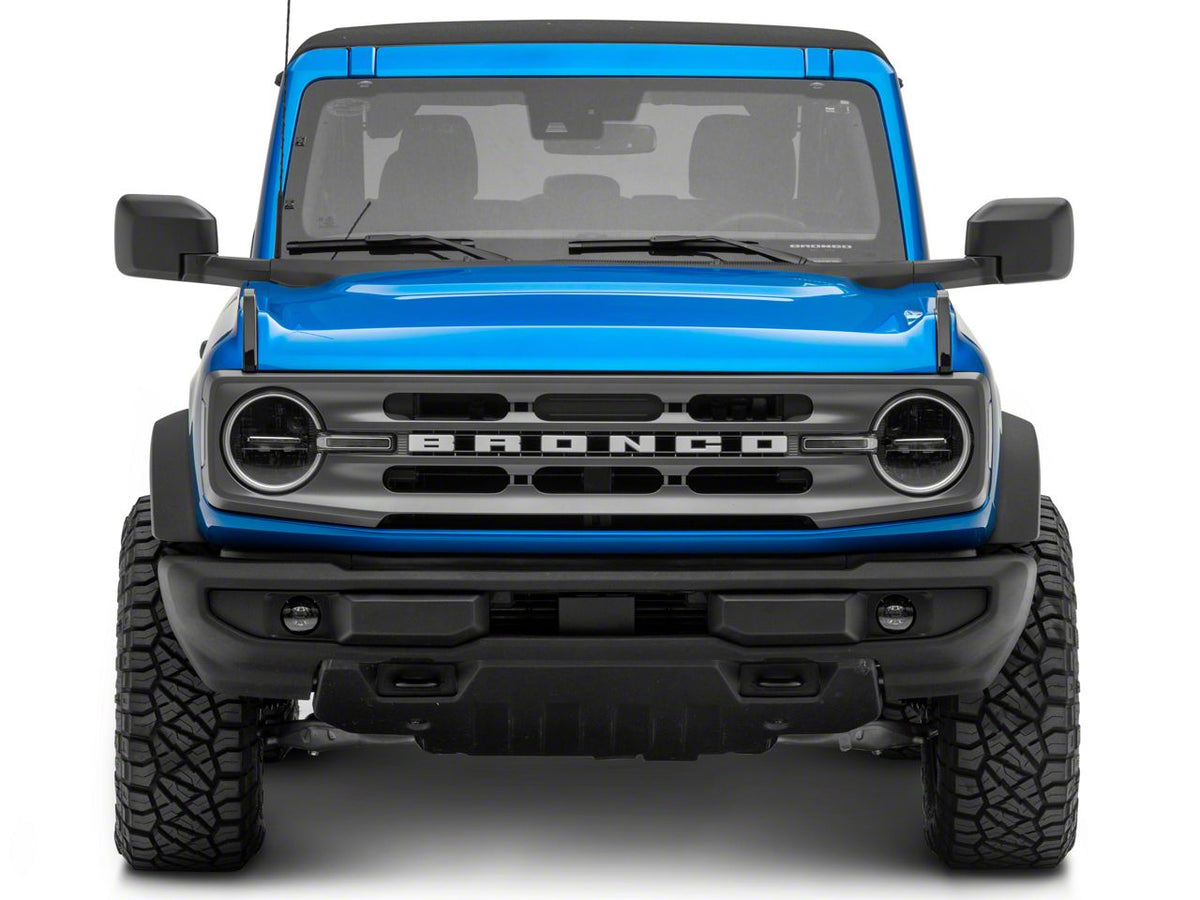 2021-2025 Ford Bronco Hood Catch Trim - Gloss Black by RedRock - view 5