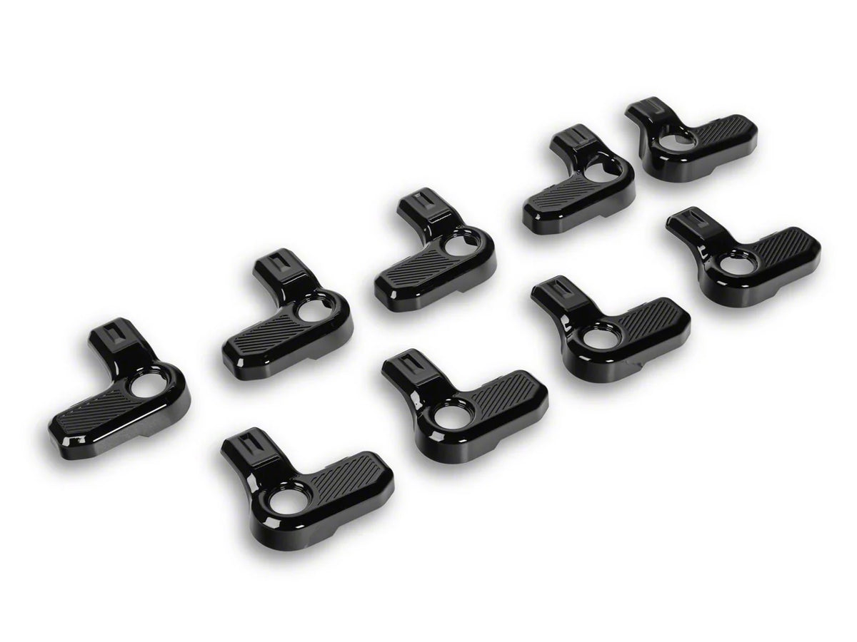 2021-2025 Ford Bronco Hardtop Latch Trim - Gloss Black by RedRock - view 1