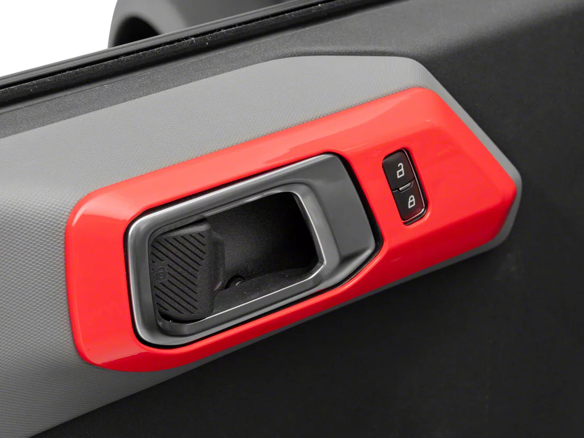 2021-2025 Ford Bronco 4-Door Door Handle Trim - Red by RedRock - view 1