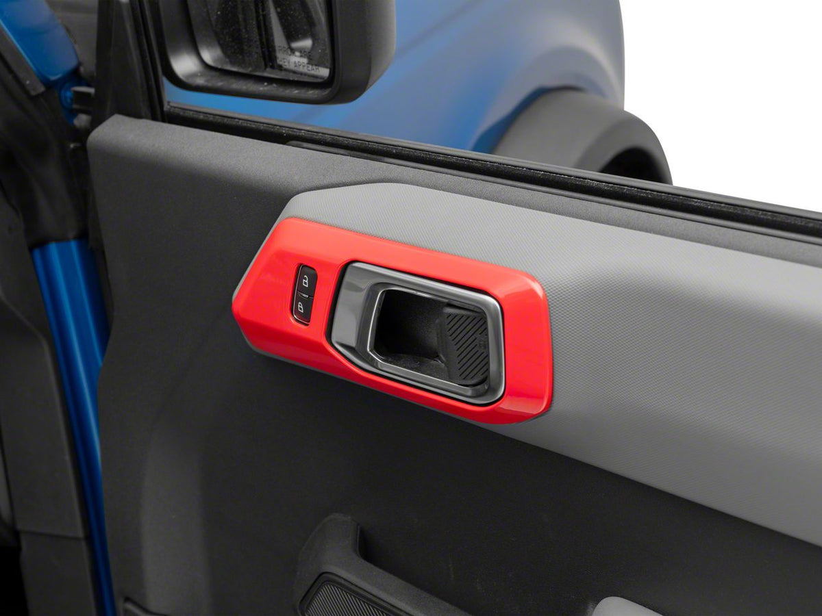 2021-2025 Ford Bronco 4-Door Door Handle Trim - Red by RedRock - view 2