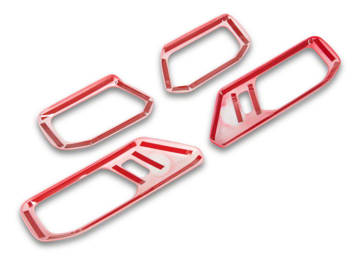 2021-2025 Ford Bronco 4-Door Door Handle Trim - Red by RedRock - view 5