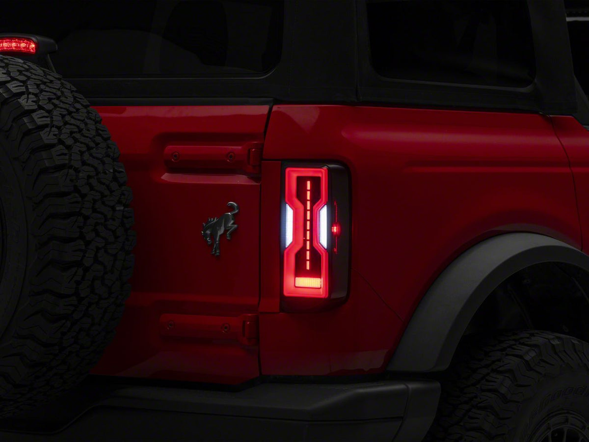 2021-2026 Ford Bronco Smoked Lens LED Tail Lights by Raxiom Axial - view 2
