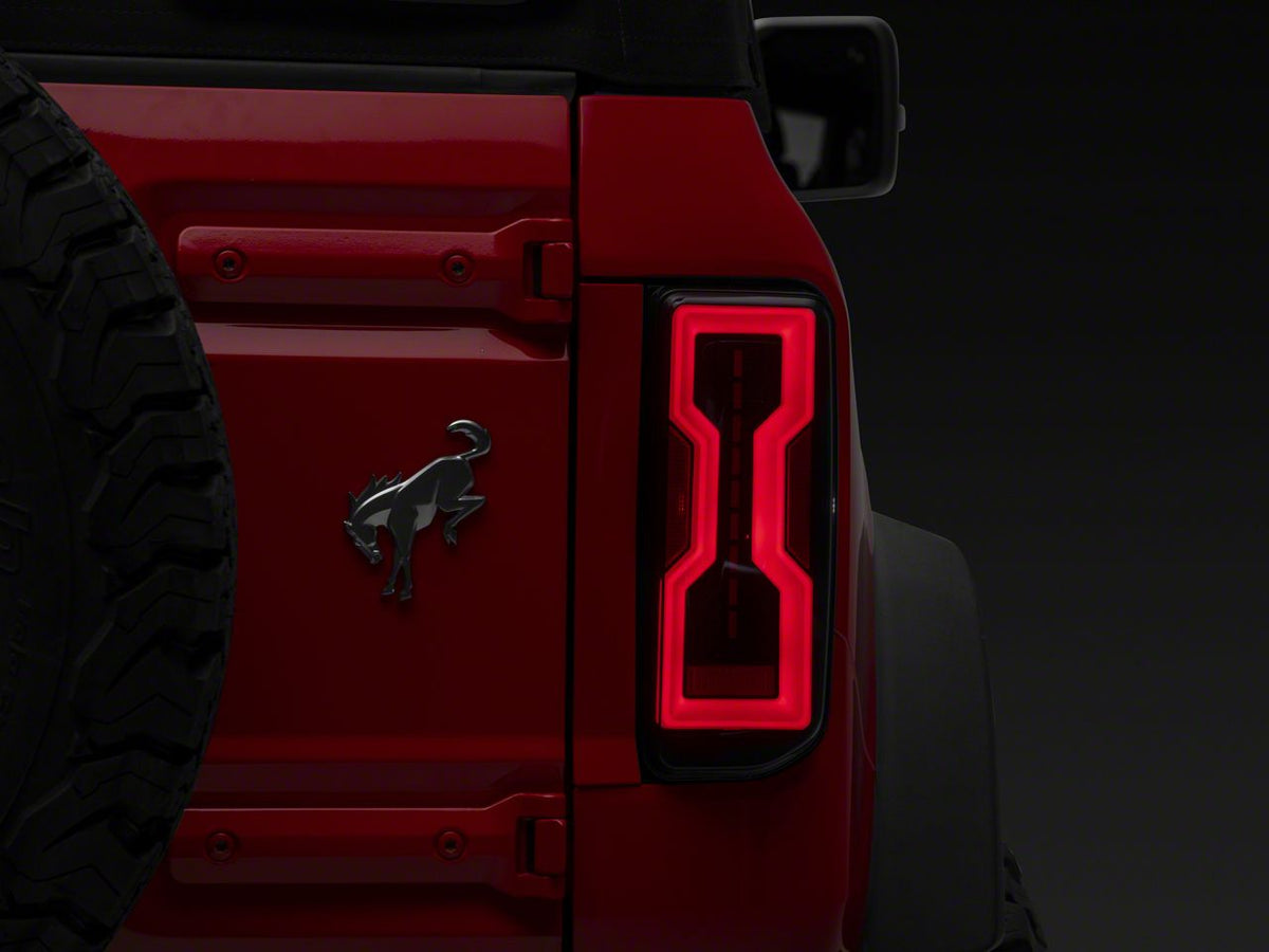2021-2026 Ford Bronco Smoked Lens LED Tail Lights by Raxiom Axial - view 4