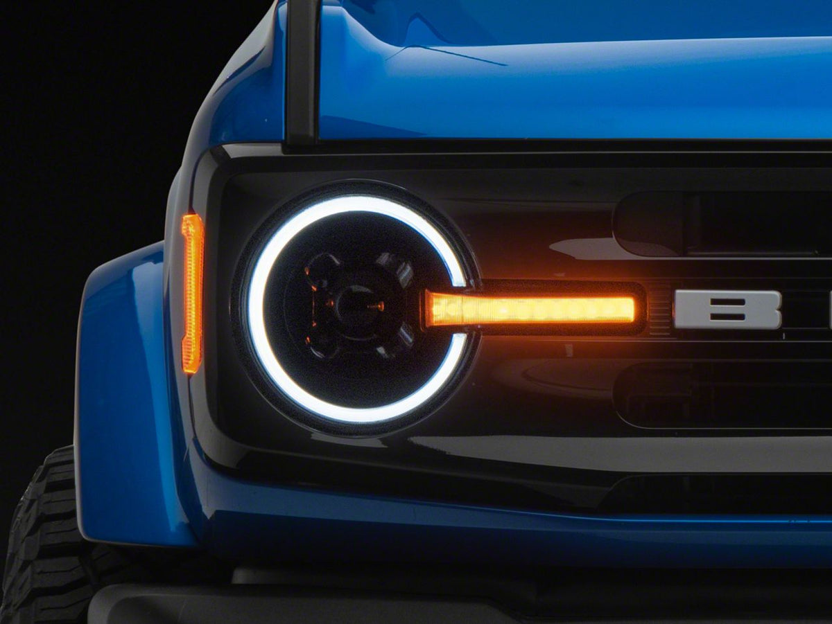 2021-2026 Ford Bronco Halo Projector LED Headlights by Raxiom - view 2