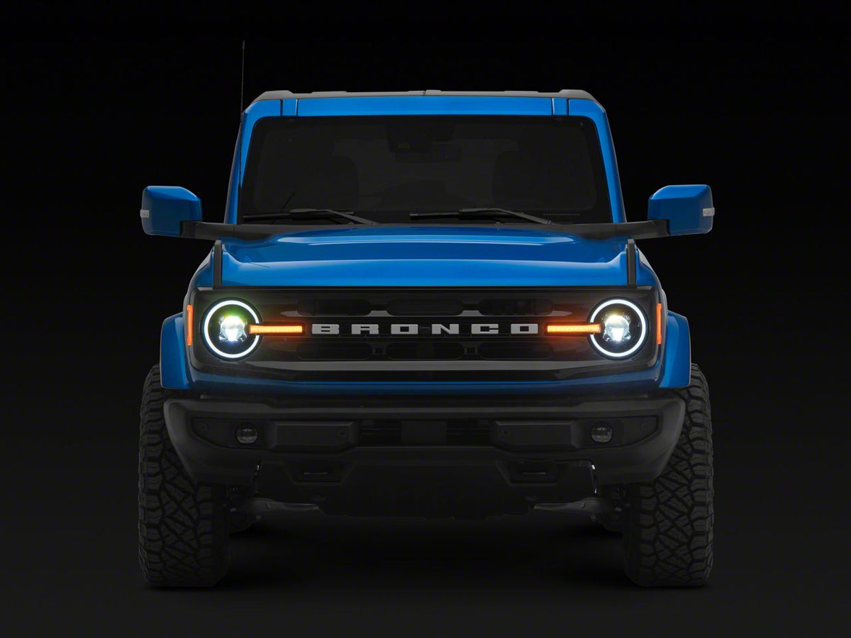 2021-2026 Ford Bronco Halo Projector LED Headlights by Raxiom - view 4