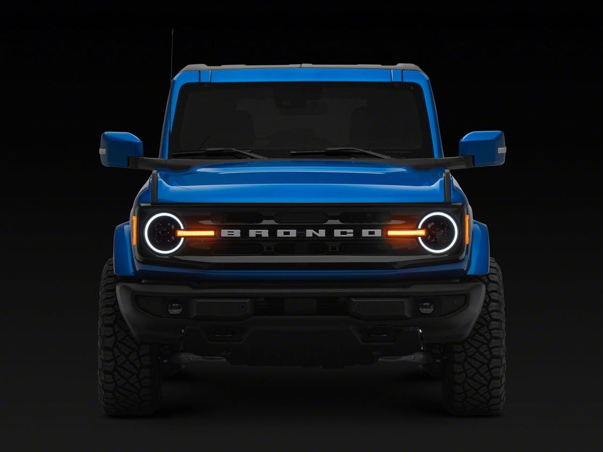 2021-2026 Ford Bronco Halo Projector LED Headlights by Raxiom - view 5