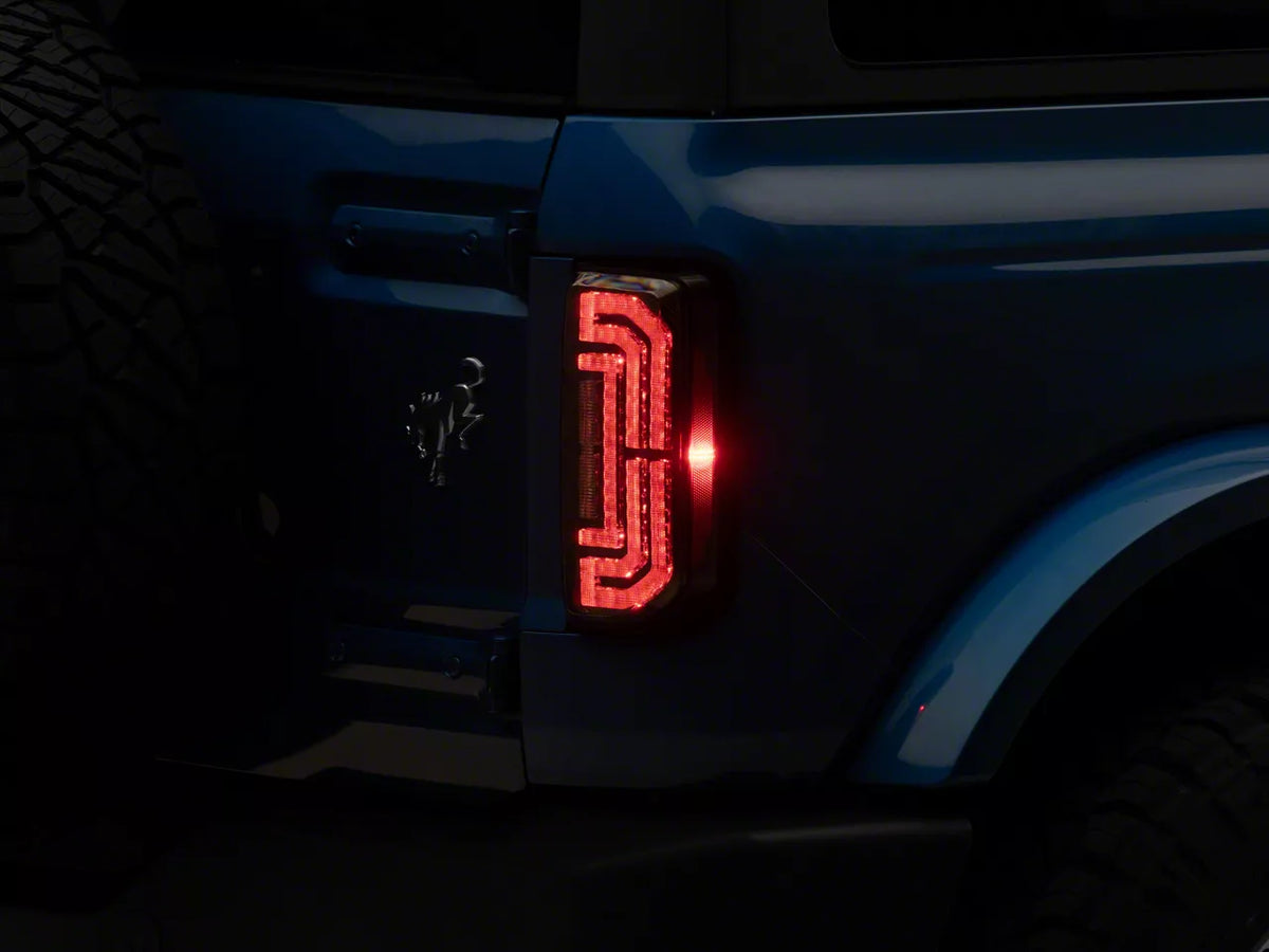 2021-2026 Ford Bronco Geometric LED Tail Lights (FB59467) by Raxiom - view 1